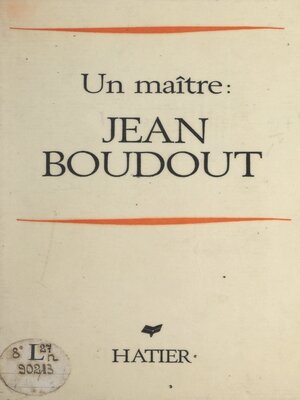 cover image of Un maître
